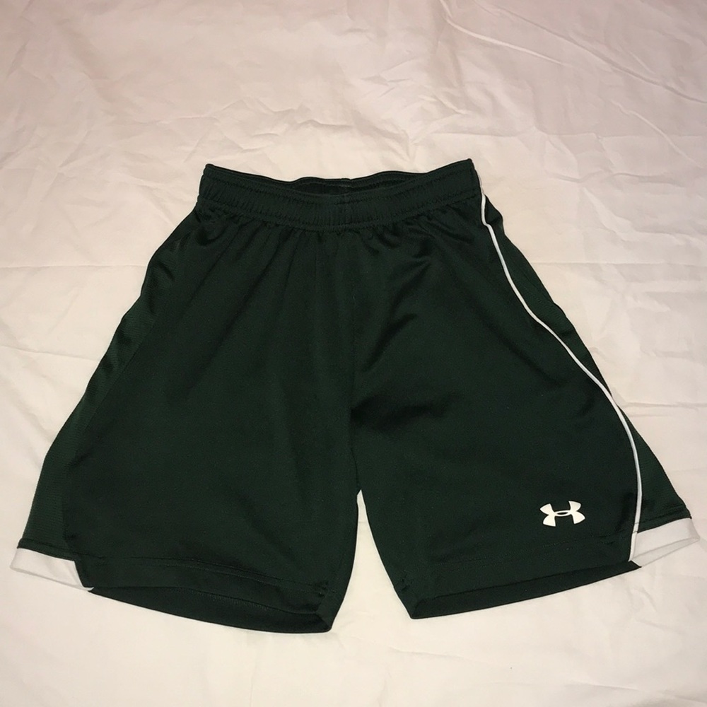 Dark Green Soccer Shorts